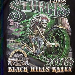 Sturgis Black Hills Unisex Motorcycle Rally Shirt NWT.